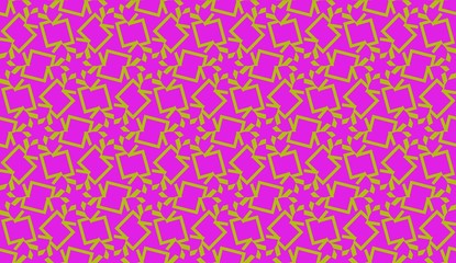 Modern pattern with curved line. Triangles, line, geometric elements. Vector Seamless illustration. Design for flyer, wallpaper, presentation, paper.