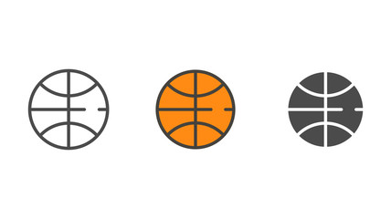 Basketball vector icon sign symbol
