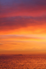 Seaside town of Turgutreis and spectacular sunsets