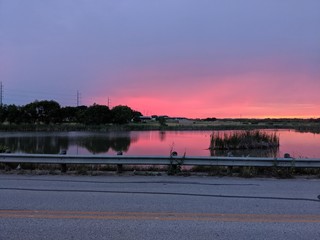 view of the bridge and river