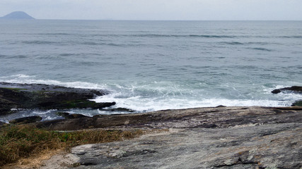 coastline, waves and rocks 