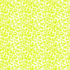 Neon wild Leopard seamless pattern.  Easy to change color.  Stylish print