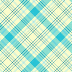 Tartan Pattern in Cyan and White . Texture for plaid, tablecloths, clothes, shirts, dresses, paper, bedding, blankets, quilts and other textile products. Vector illustration EPS 10