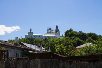 Panorama of Gorokhovets in Russia on a clear summer day