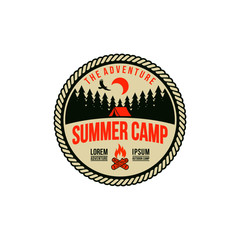 Summer Camp Logo Template