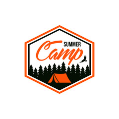 Summer Camp Logo Template