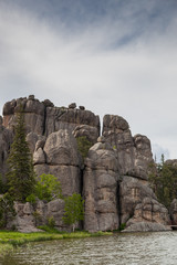 Fototapeta na wymiar Rock Formations at Sylvan Lake