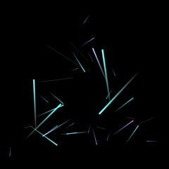 Fast Effect. Motion Neon Light Movement static