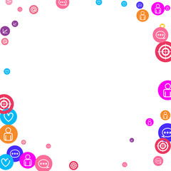 Social media marketing, Communication concept.