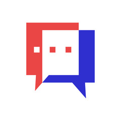 Fototapeta premium Dialog box, bubble discussion