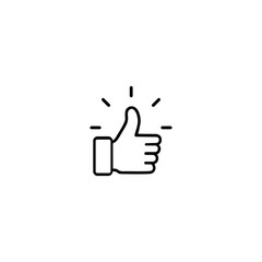 thumb up icon logo