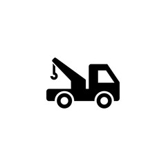 Fototapeta na wymiar tow truck simple icon