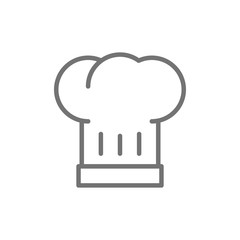 Hat chef cook line icon.
