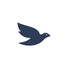 Dove of peace icon logo