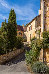 Fototapeta na wymiar Laneway in the village of Castelnaud-la-Chapelle, Dordogne, France