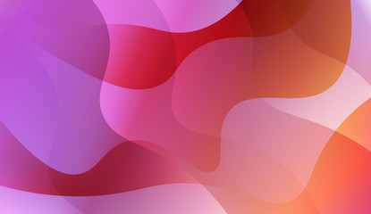 Abstract Shiny Waves. For Creative Templates, Cards, Color Covers Set. Vector Illustration with Color Gradient.