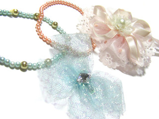 リボンの髪飾り