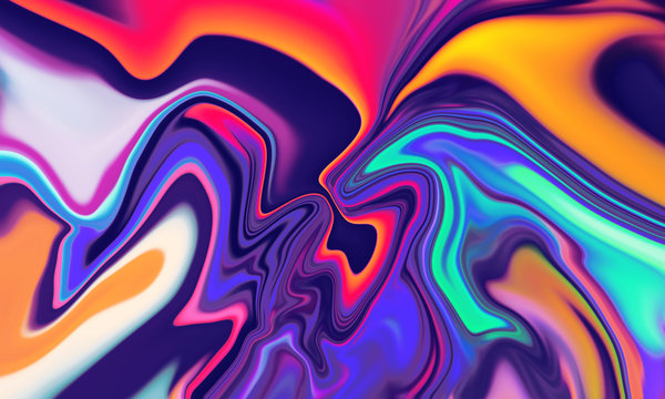 Colorful Abstract Vibrant Liquid Background Texture