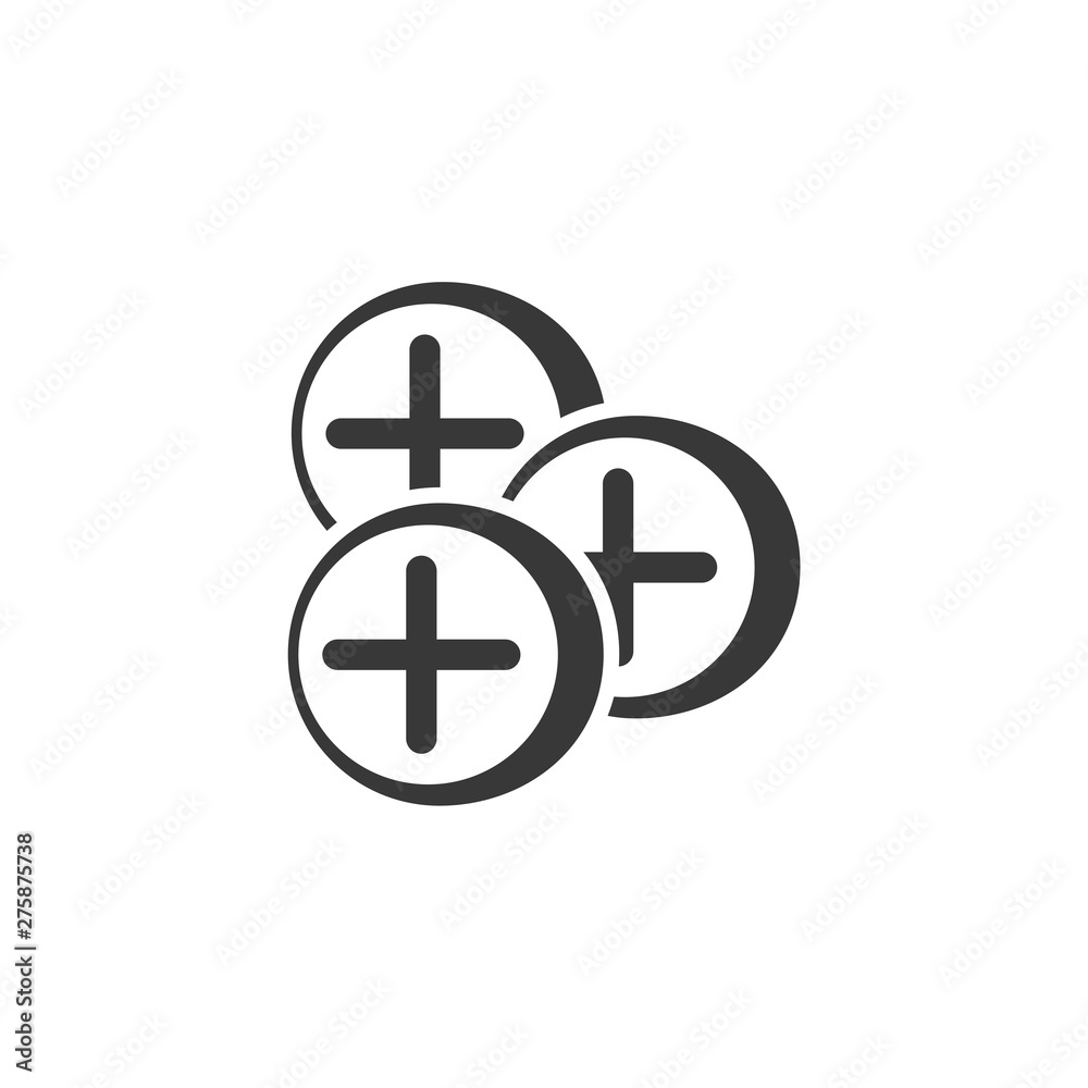 Poster pill capsule icon template black color editable. pill capsule symbol vector sign isolated on white b