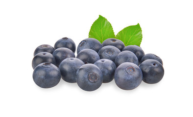 Fresh Blueberry on white background