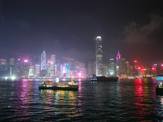 People's Republic of China Hong Kong Special Administrative Region victoria harbor night view