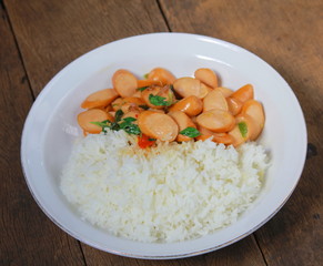 Thai Stir Fry Sausage with Basil Recipe