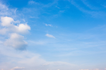 Blue sky and clouds