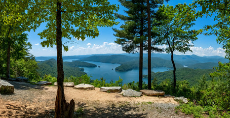 Lake Jocassee viewed from Jumping Off Rock, Jocassee Gorges Wilderness Area, South Carolina	