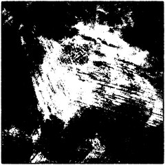 Grunge is black and white. Worn dark monochrome background. The texture of the old destroyed surface. Vector pattern of cracks and chips