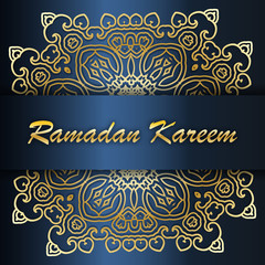 Creative illustration . for Islamic Holy Month of Prayers, Ramadan Kareem celebration. Decorated with a complex pattern 