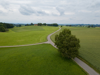 Naklejka premium Allgäu Wolfegg Kirche von oben