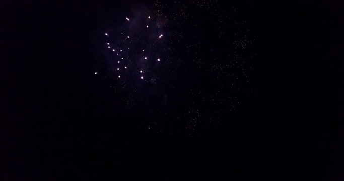 Incredible fireworks bursting in the night sky. Freedom celebrations and events.