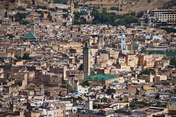 Scenic view of Fes in Morocco