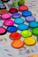 colorful watercolors