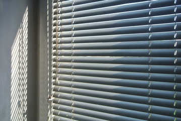 window blinds in the room