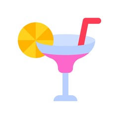 Summer drinks vector, Summer party related filled icon