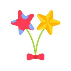 Balloons vector, Summer party related flat icon