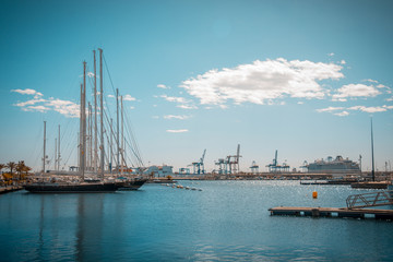 Obraz premium Port of Valencia City