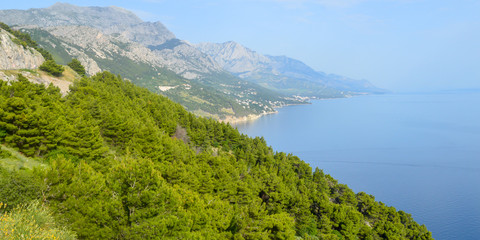 Fototapeta na wymiar Adriatic Sea coast. Makarska riviera of Dalmatia, Croatia