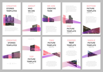Creative social networks stories design, vertical banner, flyer template with architecture design. Abstract architectural background. Covers design templates for flyer, leaflet, brochure, presentation