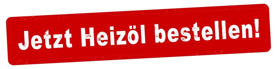 nlsb654 NewLongStampBanner nlsb - german text - Jetzt Heizöl bestellen! - Stempel / einfach / rot / Vorlage - Seitenverhältnis 4:1 - 4zu1 - new-version - xxl g7963