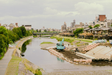 Street side view in japan