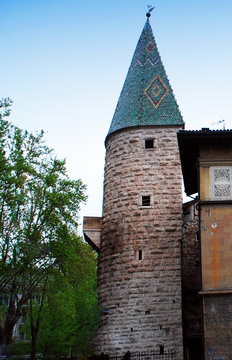 Green Tower (Torre Verde) In Trento, Italy 