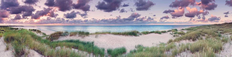 Zelfklevend Fotobehang Panorama vom Strand am Ellenbogen Sylt © Jenny Sturm