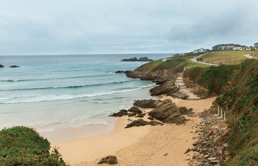 beautiful coast of the Bay of Biscay