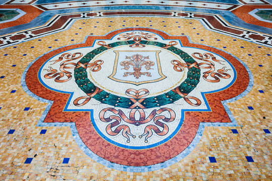 Mosaic pattern, Galleria Vittorio Emanuele