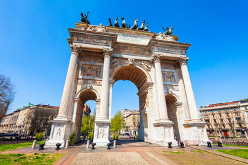 Fototapeta na wymiar Arco della Pace, Porta Sempione