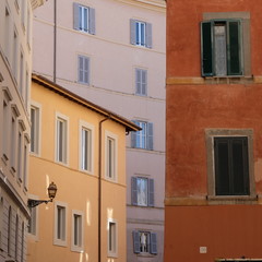 Fototapeta na wymiar Rome cityscape streets historic center Italy