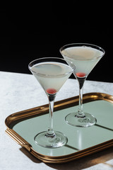 Hemingway Special is an all day cocktail based on the Floridita Daiquiri made with rum, lime juice, maraschino liqueur, and grapefruit juice and served in a double cocktail glass.