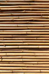 Bamboo twig wall as abstract background